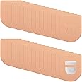 Nuanchu 50 Pieces Adhesive Patches Compatible with Omnipod 5 Shower Waterproof Pre-Cut Adhesive Overpatches with Strap Sweatproof Tape Continuous Glucose Monitor Protection(Beige)
