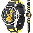 Accutime Kids Pokemon Pikachu Analog Quartz Watch for Boys, Girls, and Adults All Ages