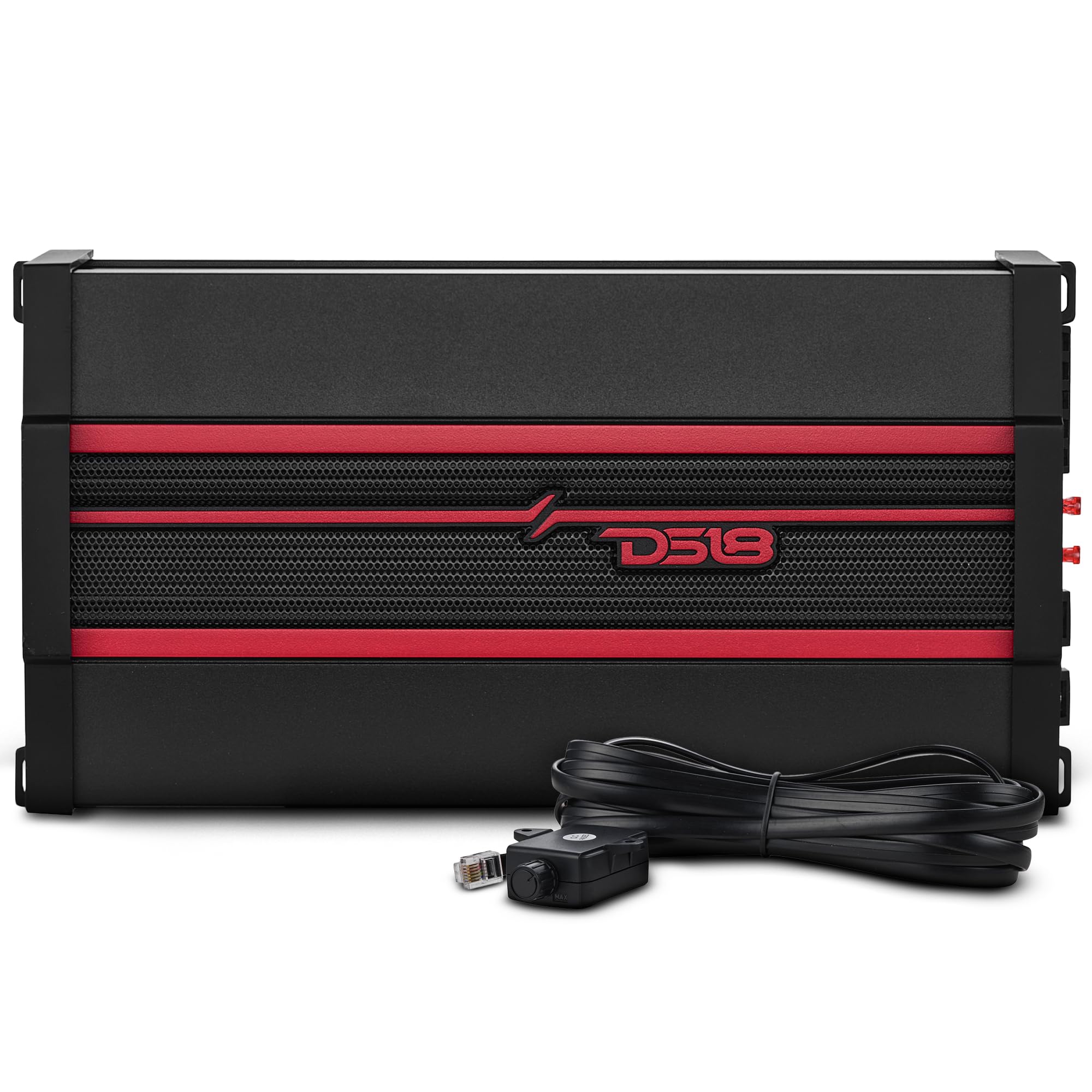 DS18 CANDY-X5B 2000 Watts Max Full Range 5 Channel Class D Amplifier with Remote Subwoofer Level Controller Black