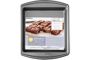 Wilton Advance Select Premium Non-Stick Square Cake Pan, Steel, Silver, 9 x 9-Inch