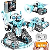 MOJINO STEM Robot Building Kit for Boys 6-12, APP & Remote Control RC Toy for Kids Science LearningDIY Educational Gift Set f
