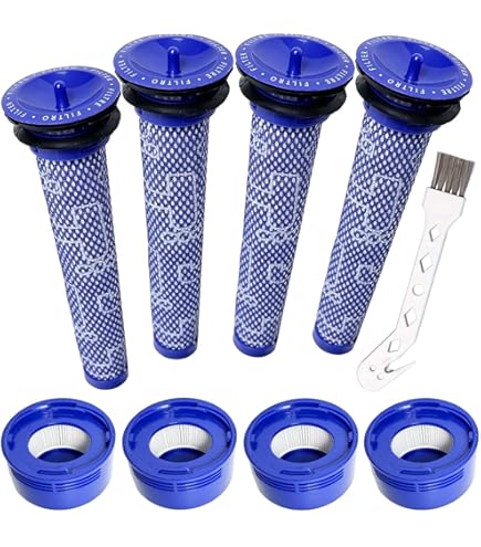 Dyson - hana87-604  Upgraded V8 Vacuum Filter Replacement Kit Compatible with