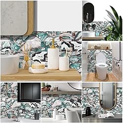 CECEKIS Peel and Stick Backsplash Tile, 32 PC Pack