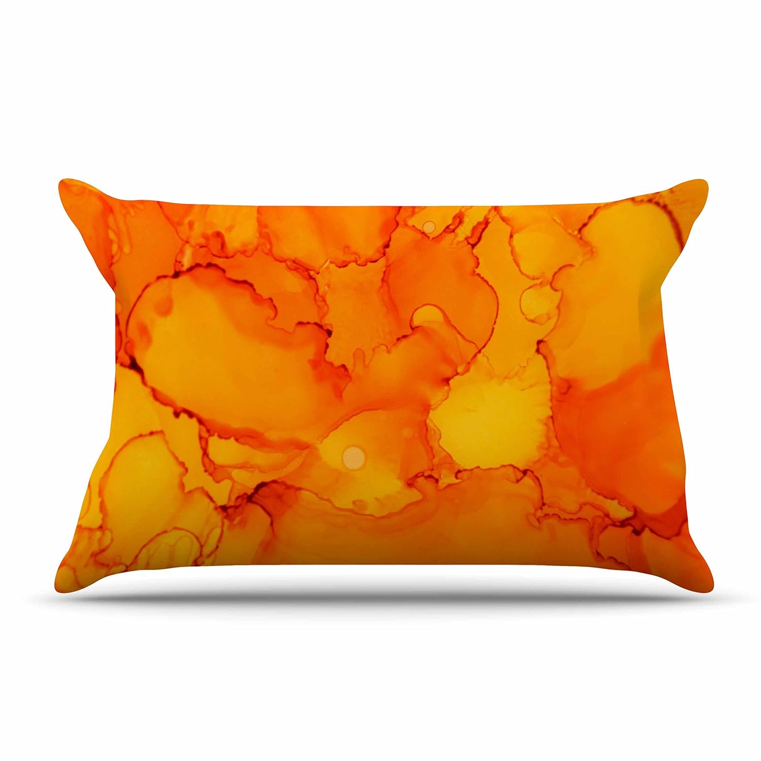 Amazon Com Kess Inhouse Claire Day Yellow Orange Pillow Sham