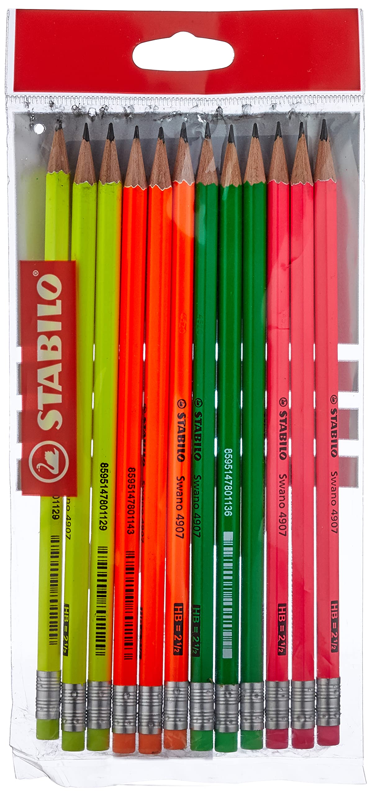 STABILO Graphite Pencil Swano Graphite - Set of 12 - HB