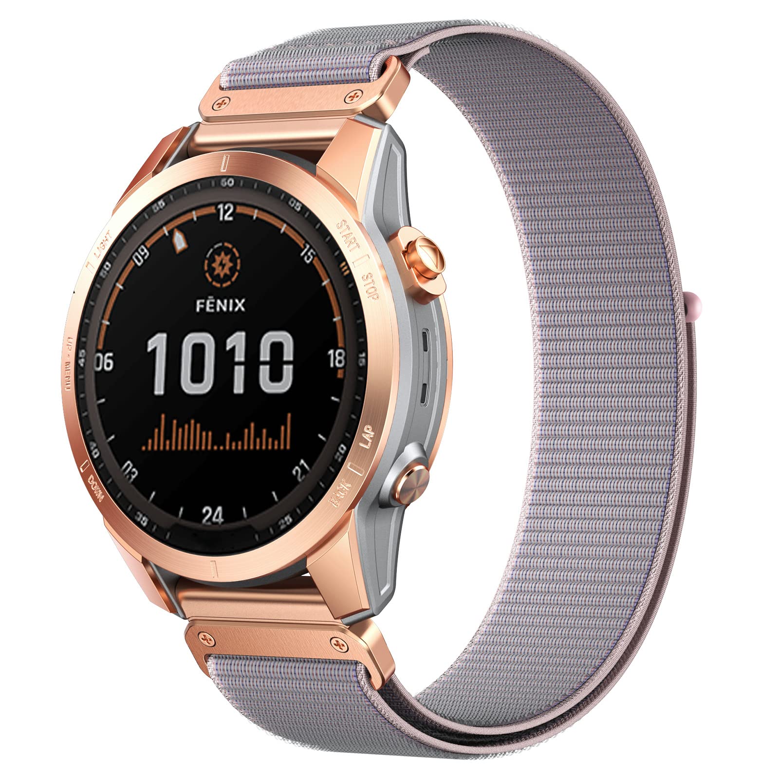 NotoCity 20mm Quick Fit Strap for Garmin Fenix 5s 6s 7s 8 43mm,Soft Nylon Hook and Loop Strap for Fenix 5S Plus, 6S Pro, 7S Pro, Instinct 2S,Descent Mk2S — image 1