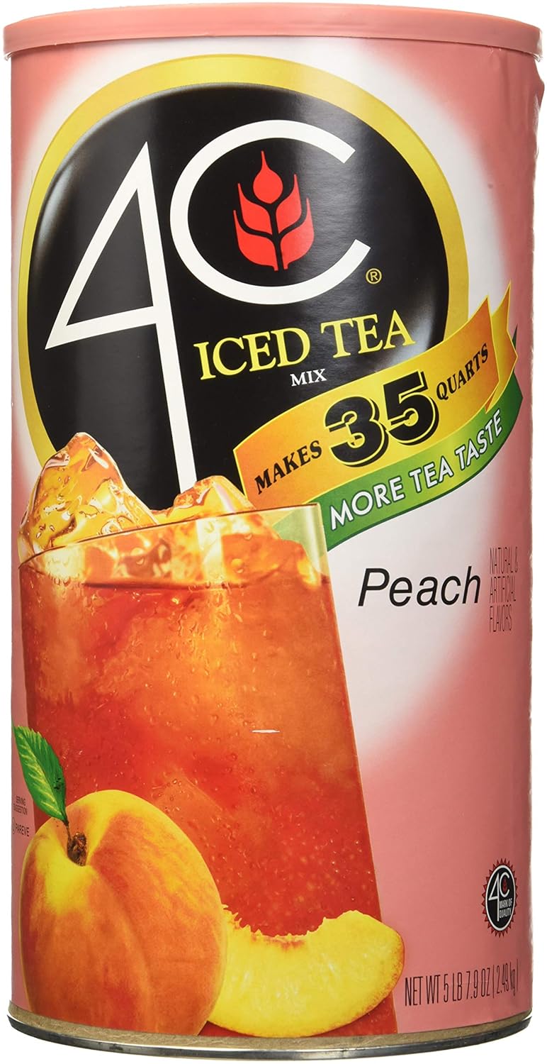 4C Iced Tea Mix, Peach (6 in a case), 87.9 Ounce Grocery