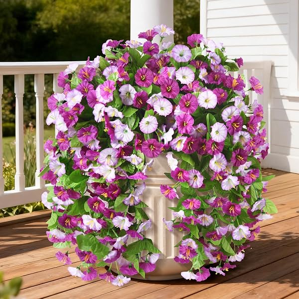 INQCMY ARTIFICIAL FLOWERS FOR OUTDOOR SPRING SUMMER DECORATION...