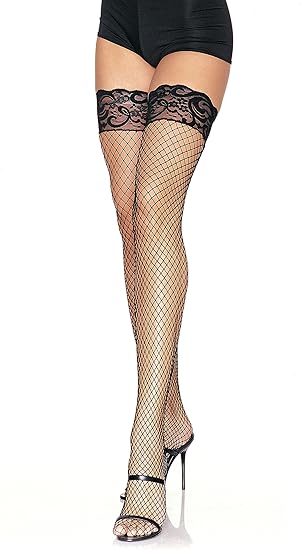 fishnet thigh high stockings amazon