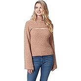Jessica Simpson Womens Kaida Cut Out Sweater Pullover with Wide Sleeves Standard