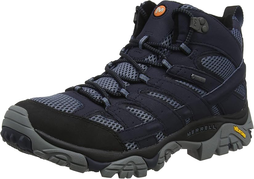 navy blue hiking boots