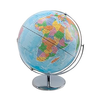 ADVANTUS 12 Desktop World Globe with Blue Oceans (30502)
