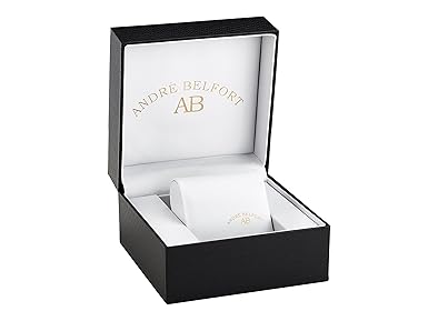 André Belfort Herren Armbanduhr étoile Polaire Leder Schwarz 410022