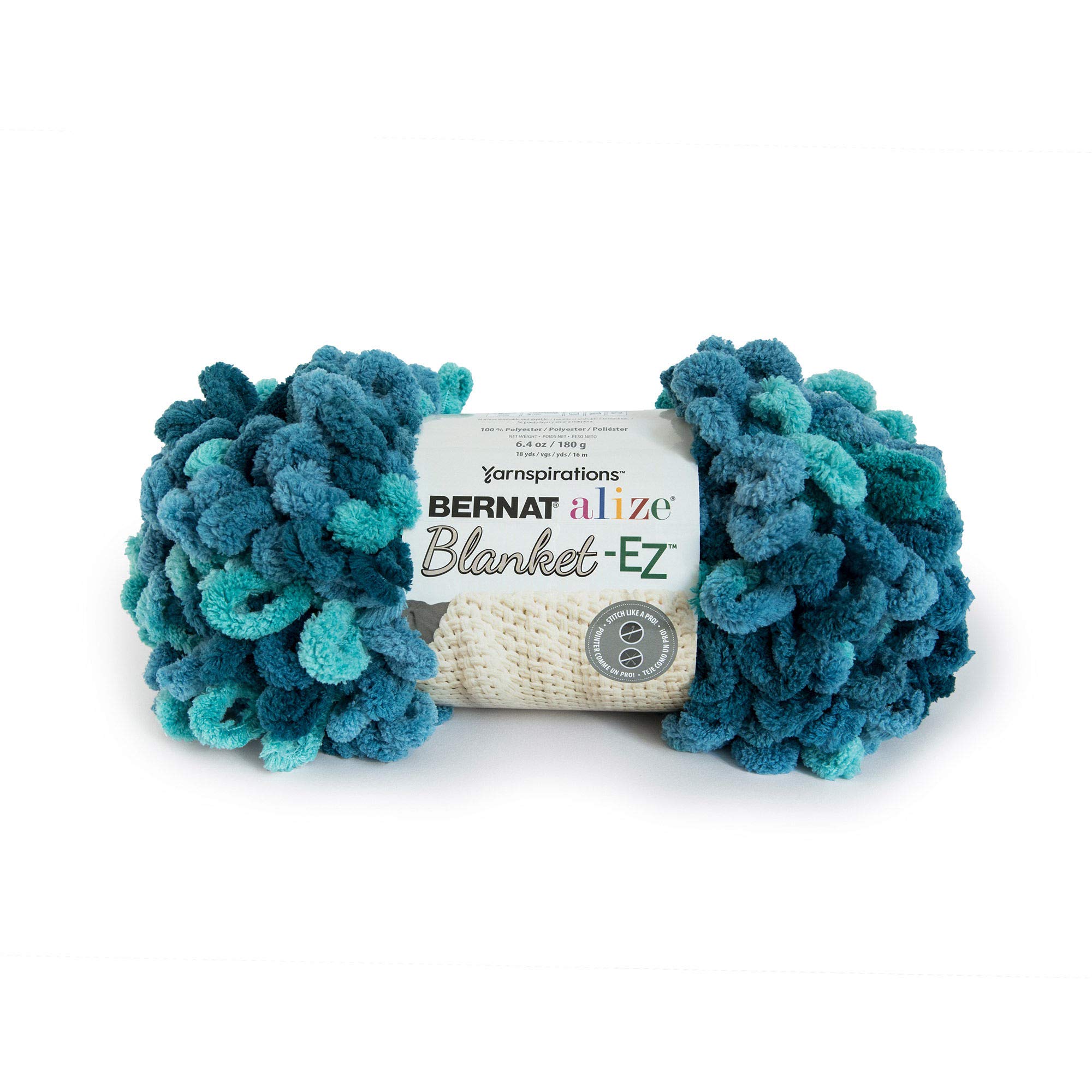 BERNAT Alize Blanket-EZ, Seaport Teals, 180g