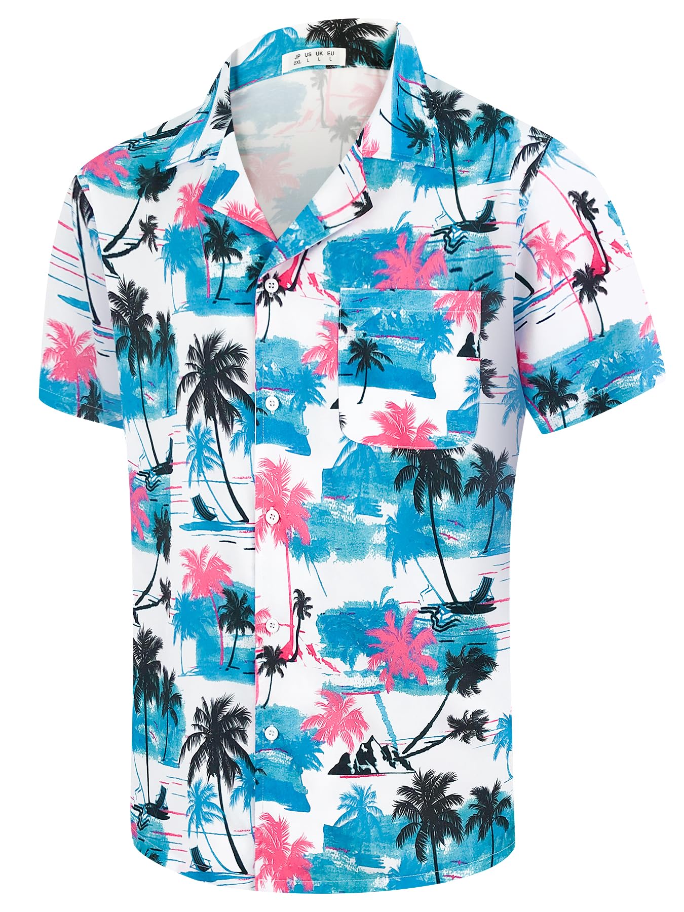 Short Sleeves Wrinkle-Free Poli Hawaiian Shirt