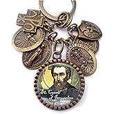 St. Cyril of Jerusalem Necklace, Keychain or Clip, Patron Saint Jewelry, Confirmation Gift