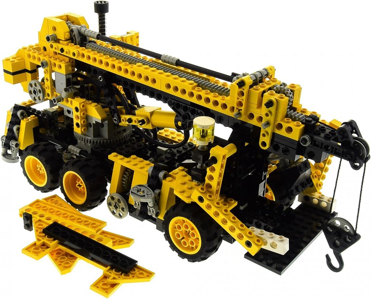 1 x Lego Technic Set Modell Construction 8460 / 8431 Pneumatic Crane Truck Kran gelb Technik