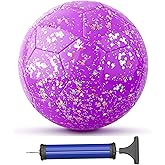 AceVernine Soccer Balls Size 3, Sparkle Soccer Ball for Girls Kids 3-8 4-6 6-8 Glitter Outdoors Sports Recreation Playing Ball for Birthday Easter Soccer Gifts