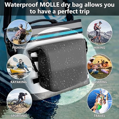 GJL Molle Dry Bag, Small Waterproof Pouch Organizer Dry Bag Fit