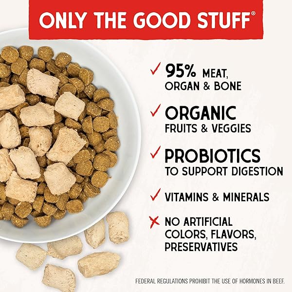 STELLA & CHEWY’S FREEZE DRIED RAW SUPER BEEF MEAL MIXER – DOG FOOD TOPPER FOR SMALL & LARGE BREEDS – GRAIN FREE, PROTEIN RICH RECIPE – 3.5 OZ BAG