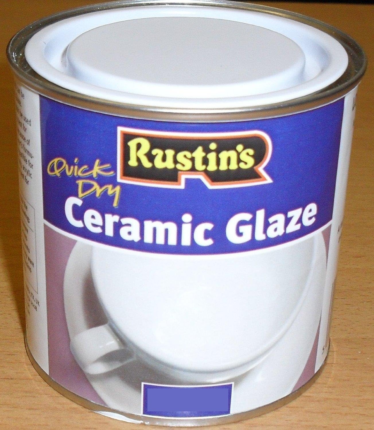 Rustins CERG1000 1L Acrylic Ceramic Glaze Clear Amazon.co.uk DIY