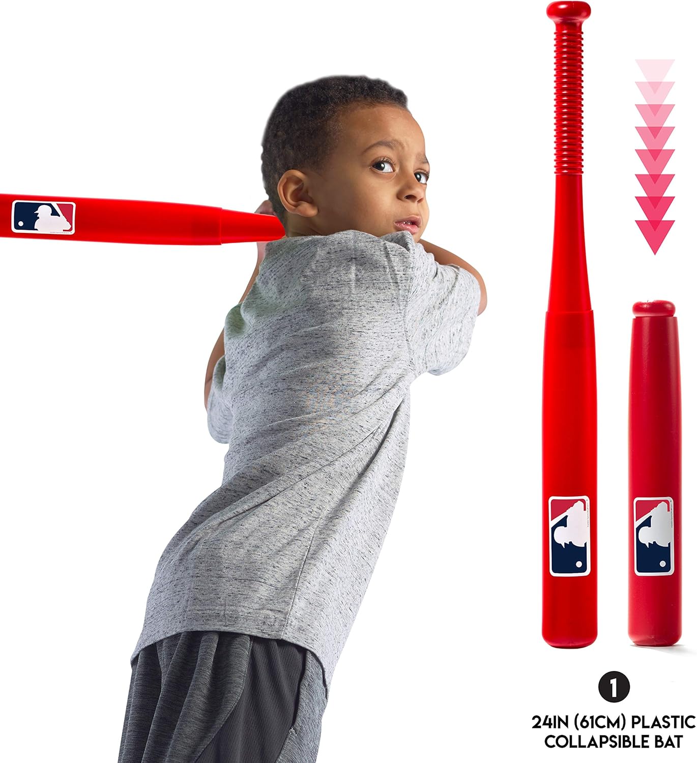 Franklin Sports Kids Baseball Tee - Tee Ball & Pop-a-Pitch Combo - MLB - 2-in-1 Super Star Batter Training Aid: Toys & Games