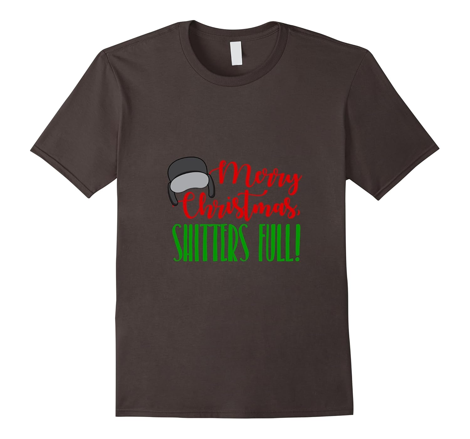 Funny Merry Christmas Quote Shitters Full T-Shirts Mens-Rose