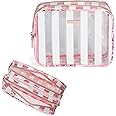 Conair Makeup Bag - Travel Toiletry Bag - Cosmetic Bag - Toiletry Bag for Women - Double Zip Organizer - Pink Floral Print
