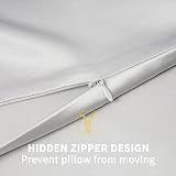 ZIMASILK 100% Mulberry Silk Pillowcase 19 Momme 6A 50x75 Light Grey view 7