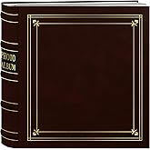 Pioneer Photo Albums 200-Pocket Ring Bound Burgundy Bonded Leather with Gold Accents Cover Photo Album for 4 x 6-Inch Prints