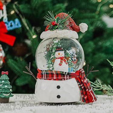 Lampe LED Musicale De Noël En Forme De Boîte Aux Lettres - Mélodies De Fête, Alimentation USB Ou Piles, Décoration De Table - 5