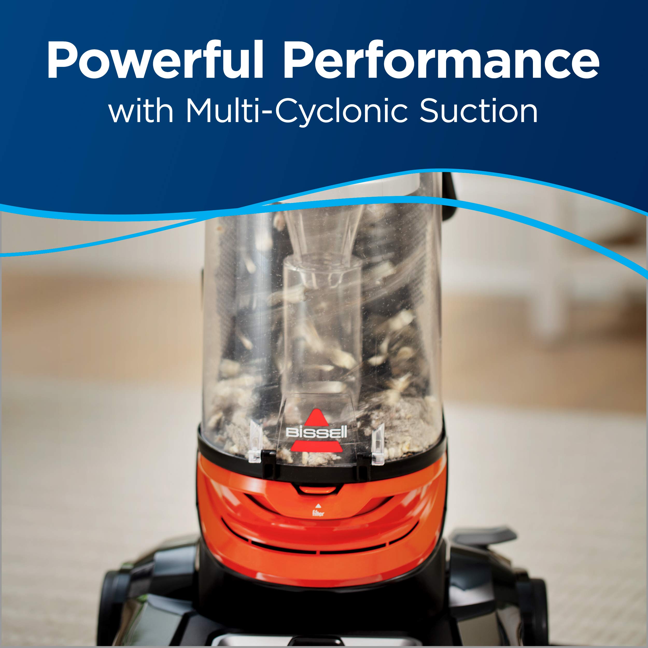 BISSELL Cleanview Bagless Vacuum Cleaner, 2486, Orange