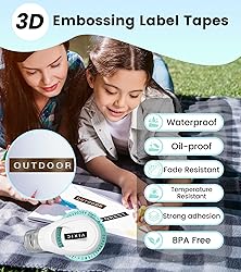 Embossing Label Maker with 10 Tapes, Vixic Omega S