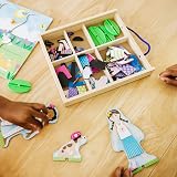 Melissa & Doug Best Friends Magnetic Dress-Up Dolls - 78 pc Wooden Toy for Ages view 5