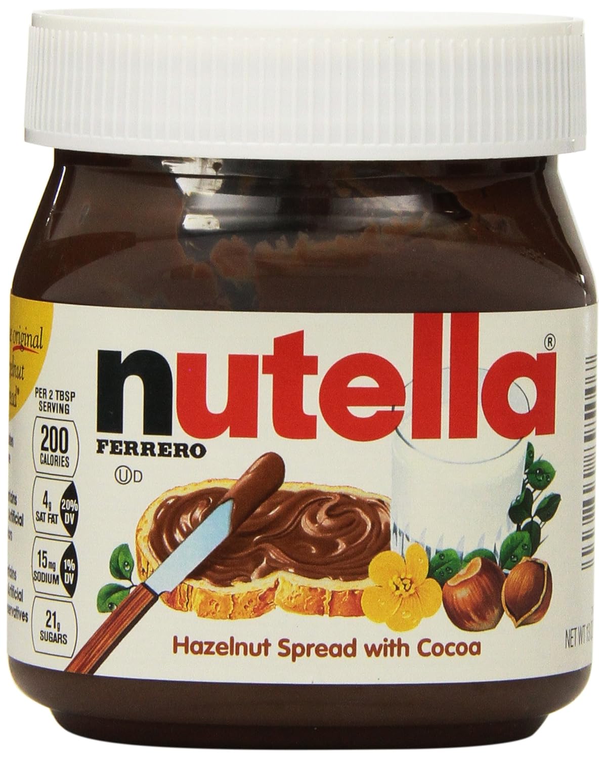 Nutella Chocolate Hazelnut Spread, 13 oz Jar, 5 Pack
