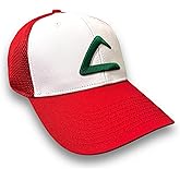 Red & White Snapback | Embroidered 3D Puff Logo | Anime League Trainer Cosplay Hat | Adjustable Adult Sandwich Mesh Baseball Cap