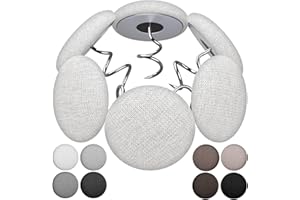 MAICOBI Bed Skirts Pins,Flax Covered Button Twist Pins,Sofa Cover Twist Pins,for Bed Skirts,Upholstery Pins,Armchair Caddies,Armrest Covers (12, White)