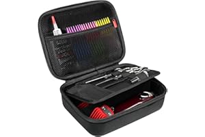 ProCase Hard Travel Case for Hair Clippers, Hair Cutting Barber Supplies Holder, Trimmer Organizer Storage Bag for Hatteker/Oneisal/Wahl 5Star/Andis Men Razor Guard Grooming Kits -Black