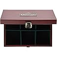 Dilmah | Luxury Wooden Tea Presenter and display | Tea Chest for total of 60 tea bags | Gourmet 6 slot tea Server | Teas not included | Tea Chest Only