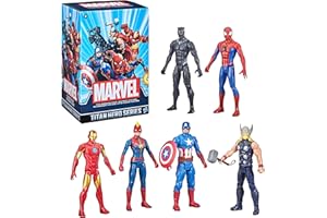 Marvel Titan Hero Series Action Figure Multipack, 6 Action Figures, 12-Inch Toys, Inspired By Marvel Comics, For Kids Ages 4 And Up (Amazon Exclusive)