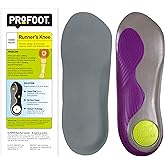 PROFOOT Runners Knee Orthotic Insole for Women's (Sizes 6-10) - Shock Absorbing Heel Support, Stabilization & Foot Position Correction, Cushioned Insole for Chondromalacia Support - 1 Pair