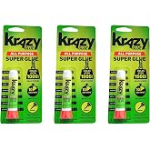 Krazy Glue Elmer's Original Crazy Super Glue All Purpose Instant Repair, 3 Piece