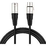 Mugig Professional 7.5m ( 24.6ft) 3-Pin XLR Balanced Audio Cable Male to Female Microphone Cable Mic Lead Mic Patch Cable with Silver Plated Connector for Amplifiers