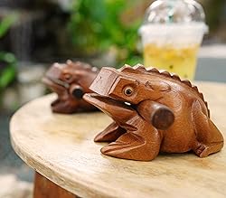 BSIRI 5" Wooden Frog Rasp - Musical instruments of