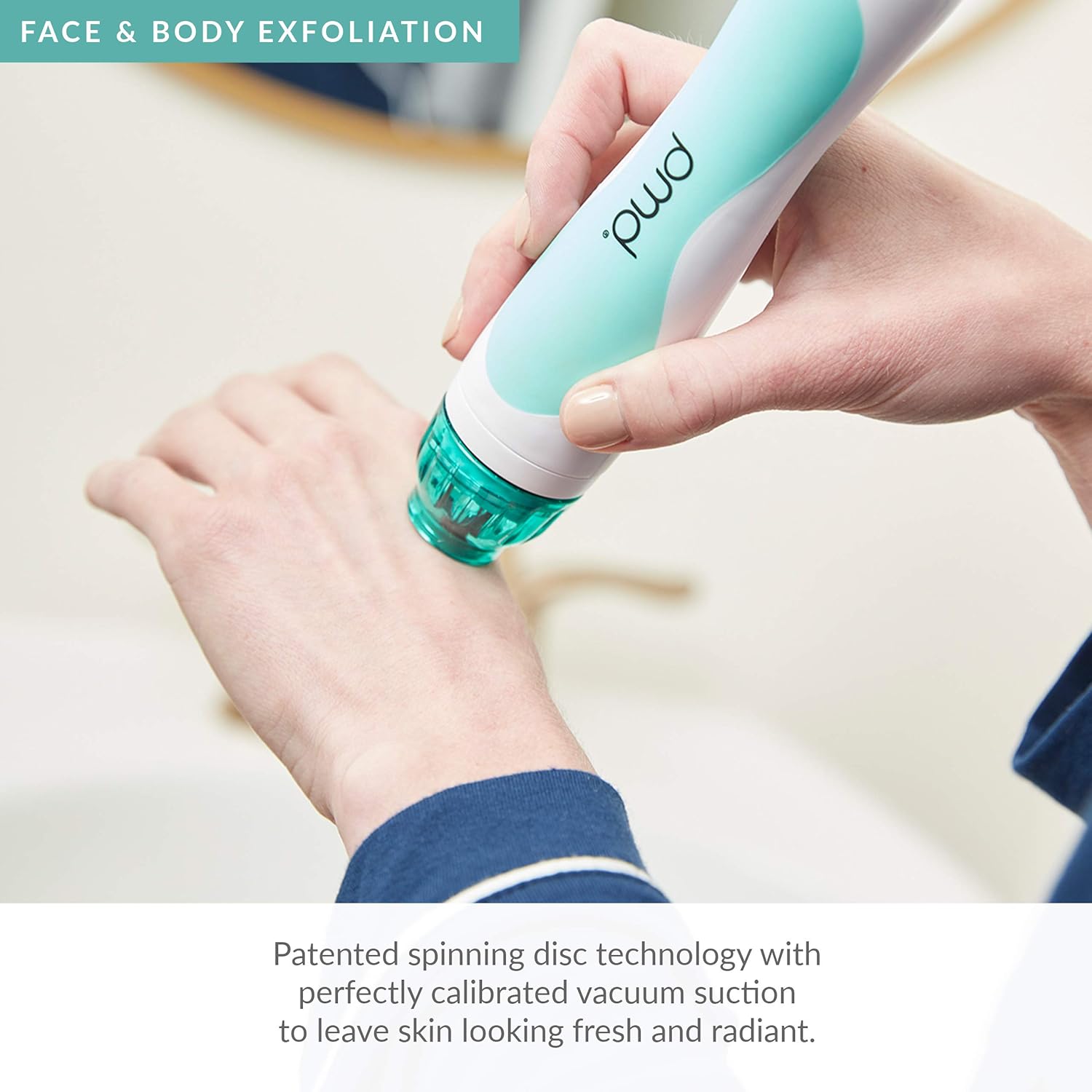 PMD Personal Microderm Classic - At-Home Microdermabrasion Machine with Kit for Face & Body, Teal: Premium Beauty