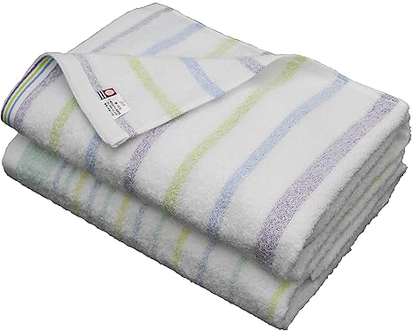 Amazon 今治タオル Oleo バスタオル 2枚セット ブルー1枚 グリーン1枚 バスタオル ホーム キッチン オンライン通販