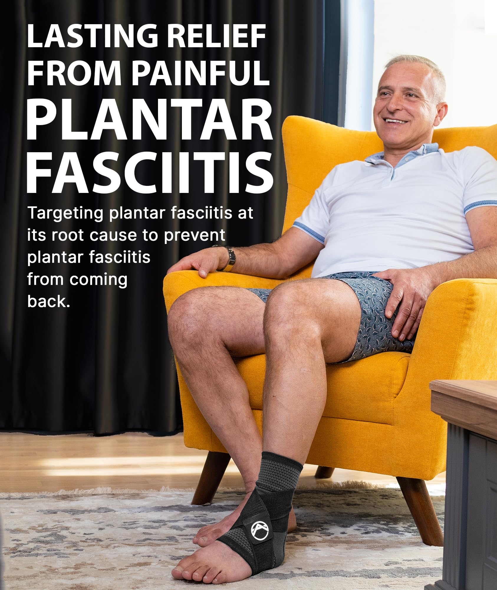 Plantar Fasciitis Sleeve - Plantar Fasciitis Relief, Plantar Fasciitis Socks, Ankle Compression Sleeve, Ankle Support for Women, Plantar Fasciitis Brace, Ankle Sleeve, Ankle Support Men