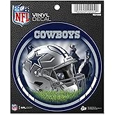Rico Industries NFL Football Dallas Cowboys Helmet Round Team Color Vinyl Decal