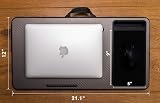 SEFFO Lap Desk Laptop Stand with Cushion, Mouse Pad & Phone Holder 15.6" view 3