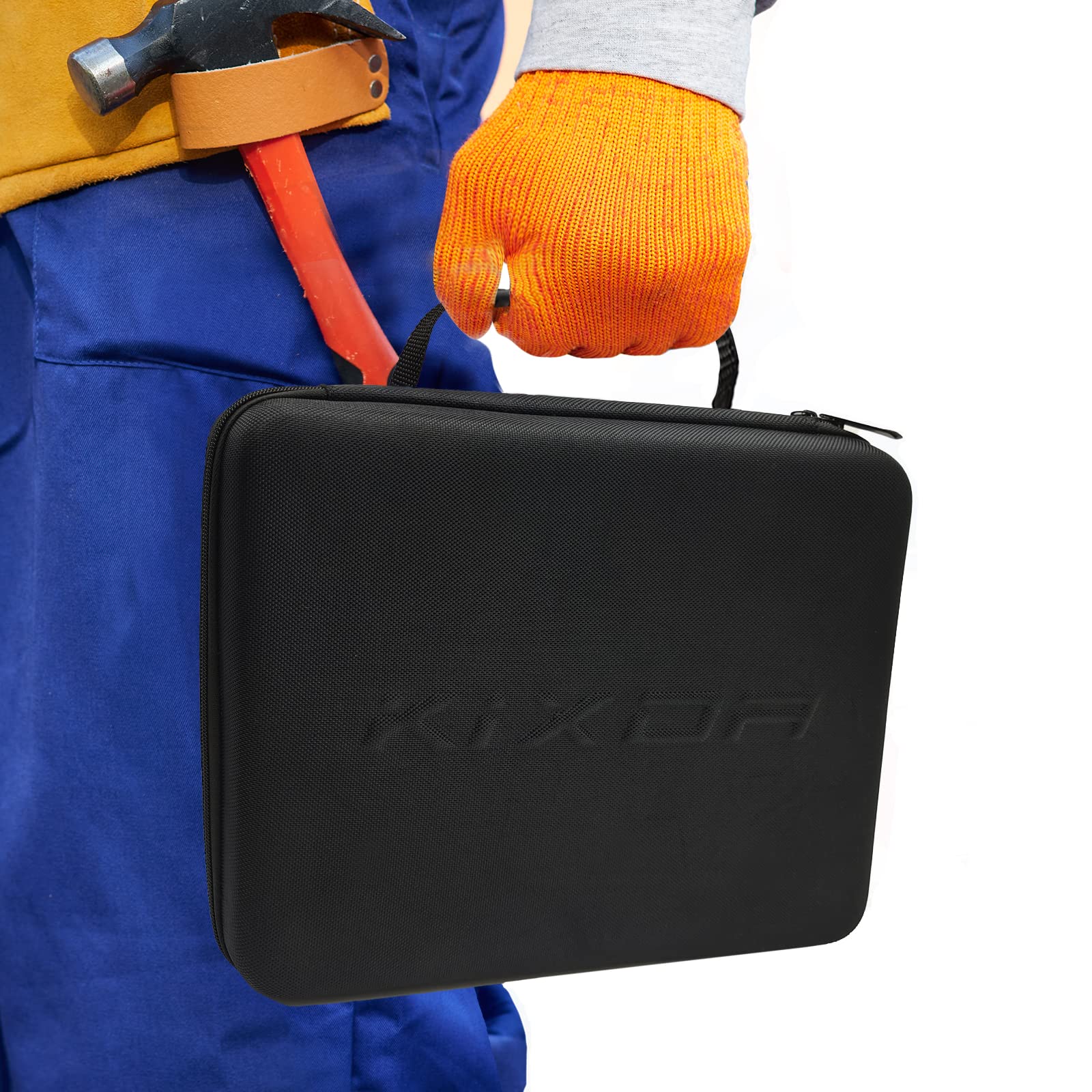 Kixda Batteriegehäuse, 250+ Steckplätze, große Organizer-Aufbewahrungsbox, Halterung für 2 A, 3 A, 4 A, C, D, 9 V, 3 V Lithium-Knopfbatterien (inklusive Tester, ohne Batterien) 7